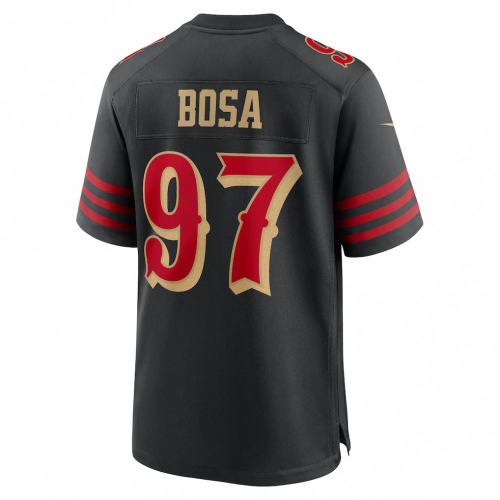 Nick Bosa San Francisco 49ers Nike 2025 Rivalries Collection Game Jersey - Black-GridironStore